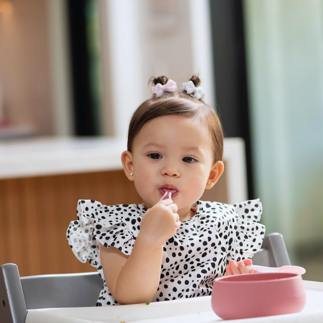 NumNum Suction Bowls for Babies & Toddlers, Extra Strong Non-Slip Suction, 100% Food-Grade Silicone, BPA-Free, Microwave & Dishwasher Safe, Baby-Led Weaning Bowls for 4+ Months, 2-Pack Blue