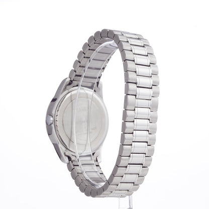 Timex Men's South Street Sport 36mm Watch – Silver-Tone Case Blue Dial with Silver-Tone Stainless Steel Expansion Band