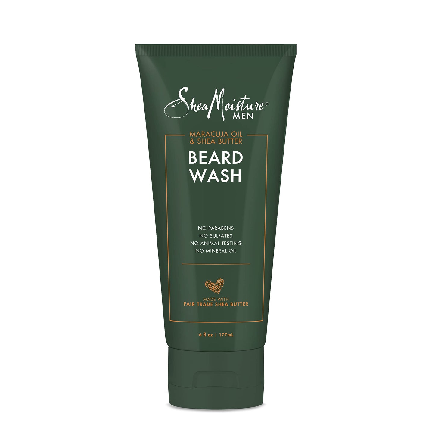 SheaMoisture Beard Wash for a Full Beard Maracuja Oil & Shea Butter to Deep Clean and Refresh Beards 6 oz