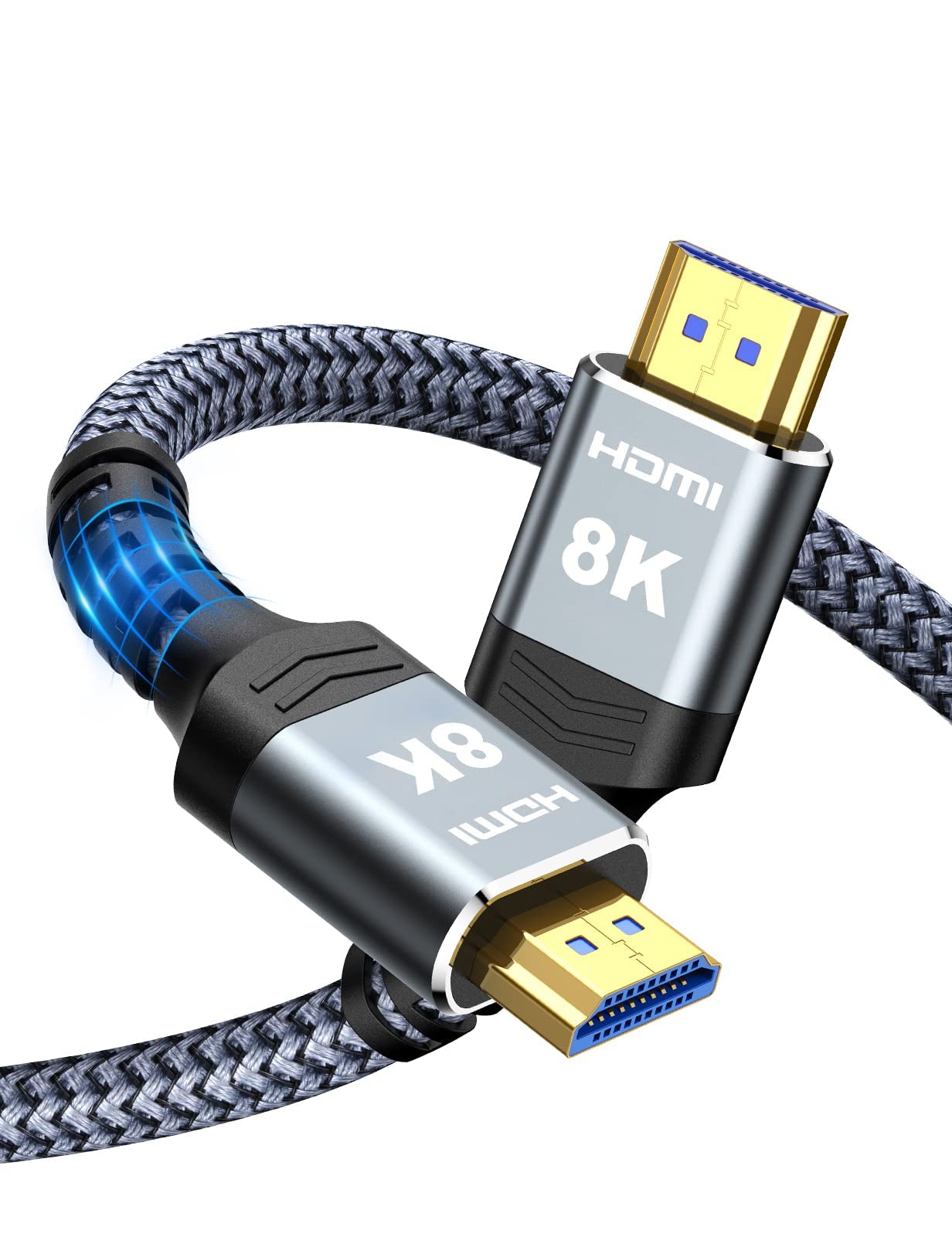 Highwings 8K60HZ HDMI Fiber Optic Cable 2.1 75FT Long, Unidirectional 48Gbps High Speed HDMI Cord 4K120Hz HDCP Compatible for PS5 DVD Player