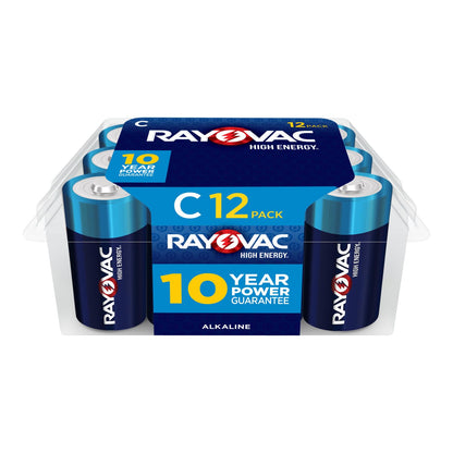 Rayovac C Batteries, C Cell Battery, 12 Count