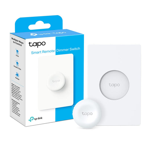 TP-Link Tapo Smart Button | Wireless Remote Dimmer Switch | 3-Way Control | Tap & Rotate | Tapo HUB Required | 1+ Year Battery Life