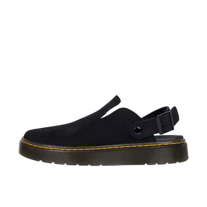 Dr. Martens Unisex Carlson Mule, Black E.H Suede Mb, 6 US Men