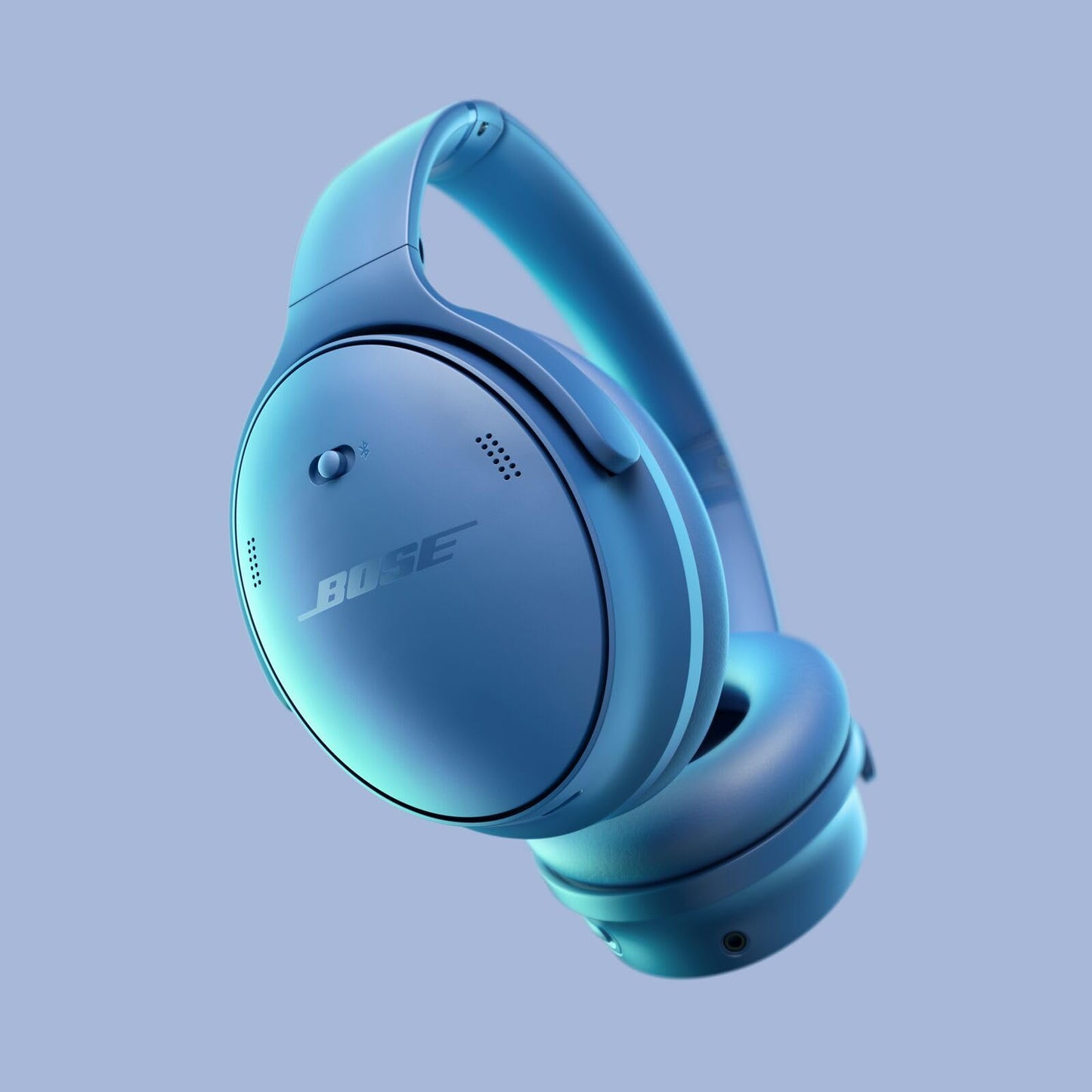 Bose QuietComfort Bluetooth Headphones, Wireless Headphones, Over Ear Noise Cancelling Headphones with Mic, Up to 24 Hours of Battery Life, Blue Dusk - Limited Edition Color