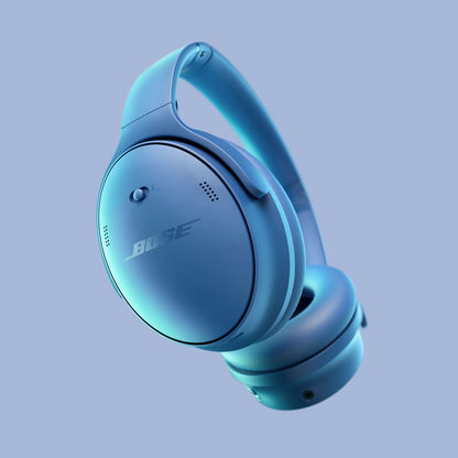 Bose QuietComfort Bluetooth Headphones, Wireless Headphones, Over Ear Noise Cancelling Headphones with Mic, Up to 24 Hours of Battery Life, Blue Dusk - Limited Edition Color