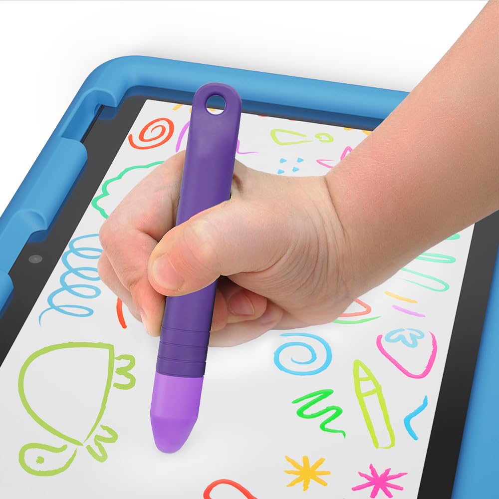 Amazon Fire HD 8 Kids tablet, (32GB, Grape, 2024 release) with Stylus Bundle