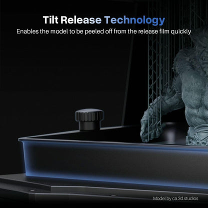 ELEGOO Saturn 4 Ultra 12K Resin 3D Printer, with Smart Automatic Leveling, 10-Inch 12K Monochrome LCD, 150mm/h Faster Printing Speed,8.62x4.84x8.66 Inch Printing Size