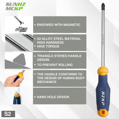 SUNHZMCKP Magnetic Screwdriver Set 66-Piece, S2- Alloy Tool Steel, Includes Slotted/Phillips/Torx Mini Precision Screwdriver, Replaceable Screwdriver Bits With Sturdy tool box