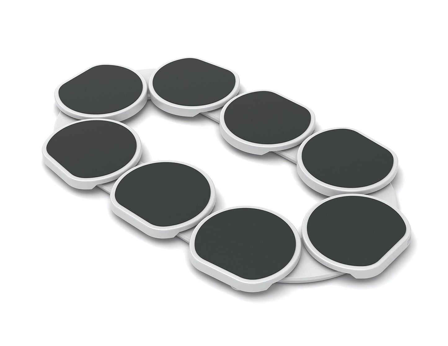 The Lazy Susan Revolution - Full Set - Dark Gray - The First Patented Lazy Susan Turntable Expandable for Rectangular & Oblong Tables - Kitchen & Dining Tables - Great Gift! Parties & Gatherings.
