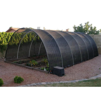 VICLLAX 90% Black Garden Shade Fabric Sun Shade Greenhouse Netting Outdoor Mesh Shade Cloth with Grommets for for Greenhouse, Lawn, and Outdoor Use, 8×12 FT