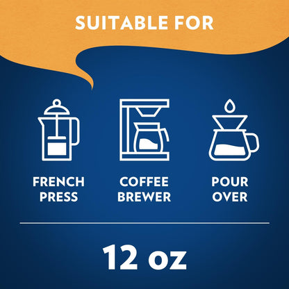 Lavazza Costiera Gran Aroma Ground Coffee 6 Bags of 12oz, Light Roast, Smooth and Aromatic Taste, Intensity 2/5, 100% Arabica, Ideal for Drip Brewers, (Pack of 6) - Package May Vary