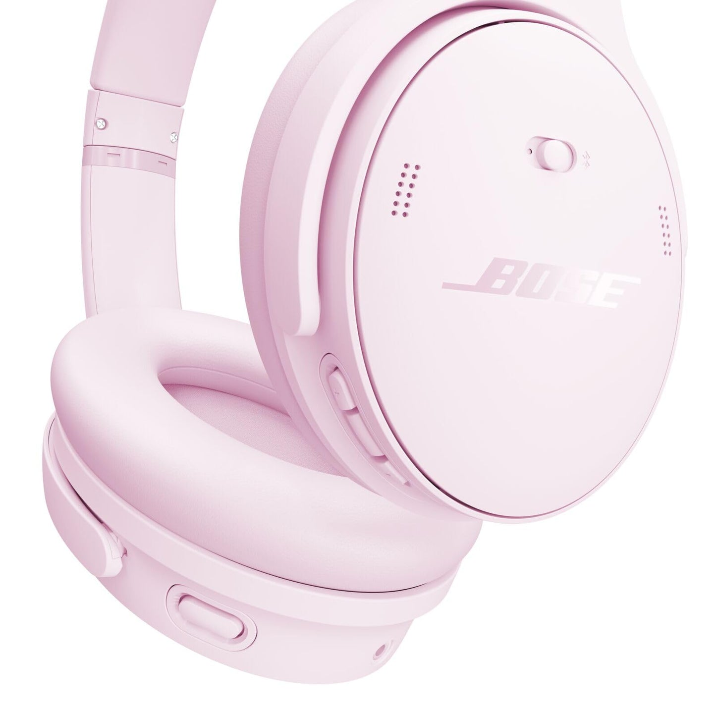 Bose QuietComfort Headphones - Wireless Bluetooth Headphones, Active Over Ear Noise Cancelling and Mic, USB-C Charging, Deep Bass, Up to 24 Hours of Playtime, Petal Pink - Limited Edition Color