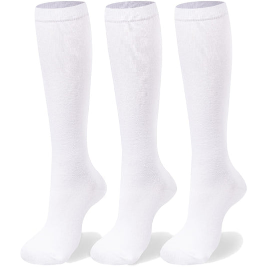 Womens Knee High Socks-Stripes Tube Socks-Back to School Cotton Casual Athletic Socks