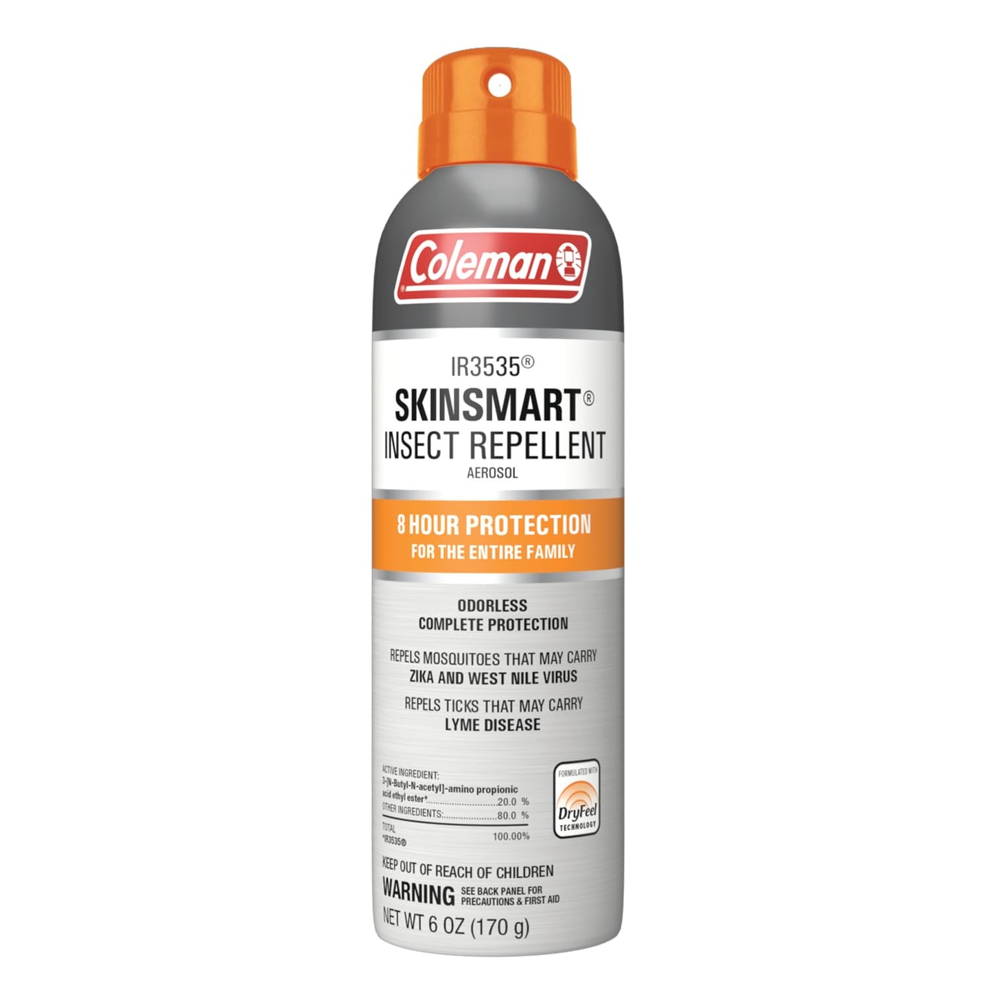 Coleman SkinSmart DEET-Free Spray Insect Repellent (IR3535), 6-Ounce