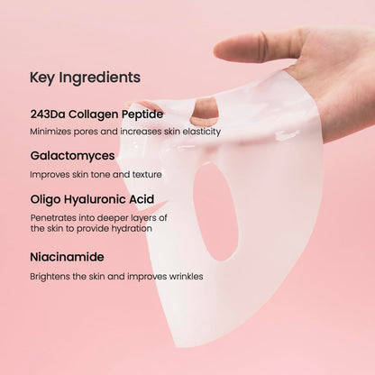 BIODANCE Bio-Collagen Real Deep Mask, Hydrating Overnight Hydrogel Mask, Pore Minimizing, Elasticity, Plumping Improvement, Korean Skincare, Stocking Stuffers for Teen Girls | 1.19oz(34g) x 4ea