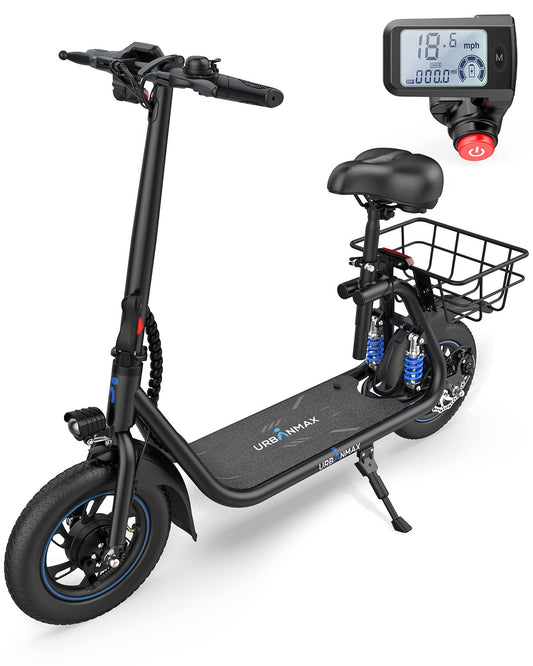 URBANMAX C1 Plus Electric Scooter with Seat