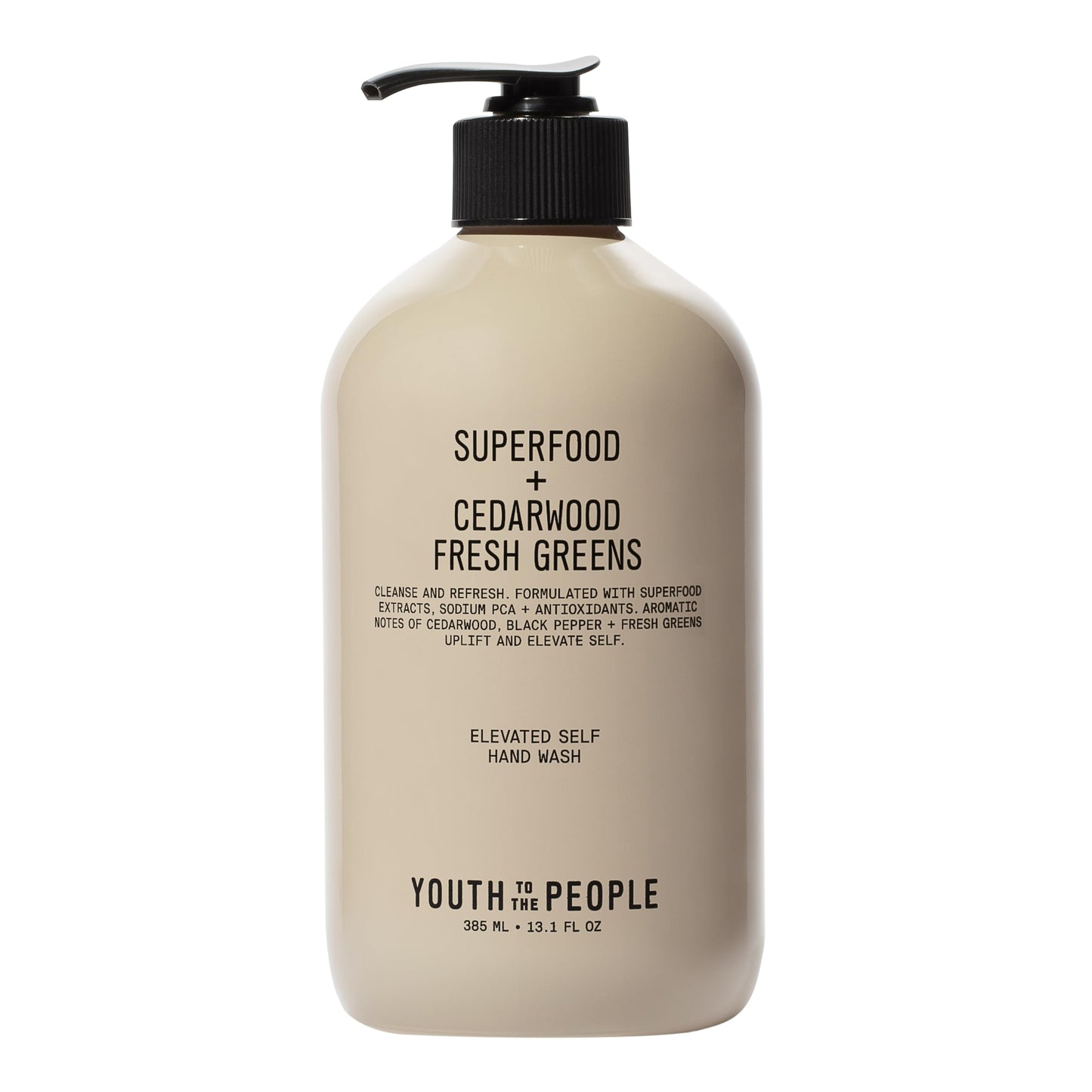 Youth To The People Superfood Antioxidant Hand Wash with Kale + Green Tea - Nourishing Gel Cleanser for Dry Hands - Aromatic Fragrance of Fresh Greens, Cedarwood, Black Pepper - Vegan (13.1 fl oz)