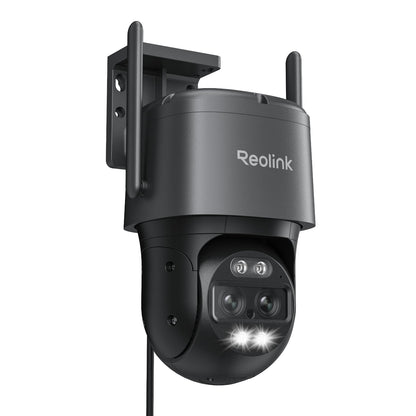 REOLINK 4K Wired WiFi Outdoor Camera, 8MP Dual Lens Security Camera, 360 PTZ Camera Auto Tracking, 2.4/5GHz Wi-Fi Smart Person/Vehicle Detection, 6X Hybrid Zoom, Color Night Vision, TrackMix WiFi