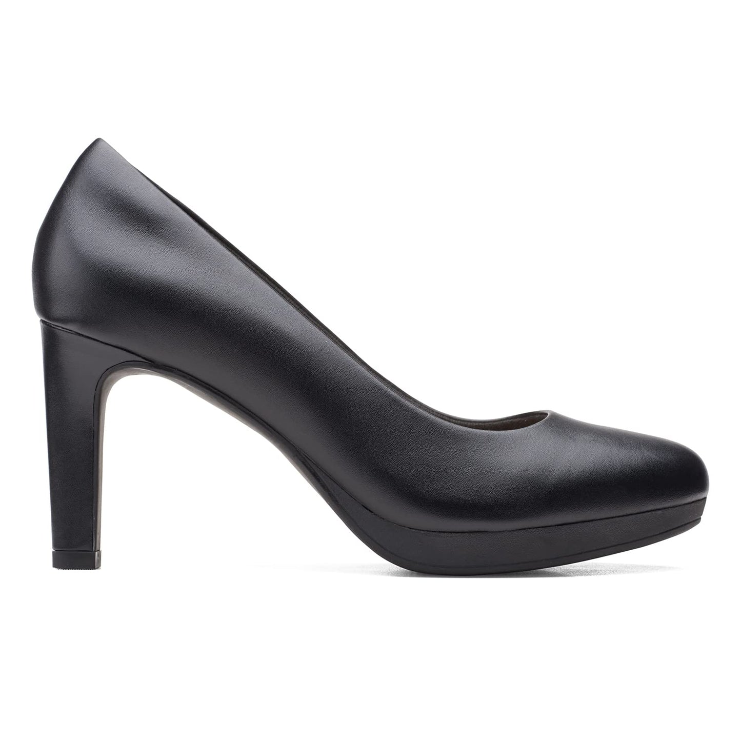 Clarks womens Ambyr Joy Pump, Black Leather, 9.5 Wide US