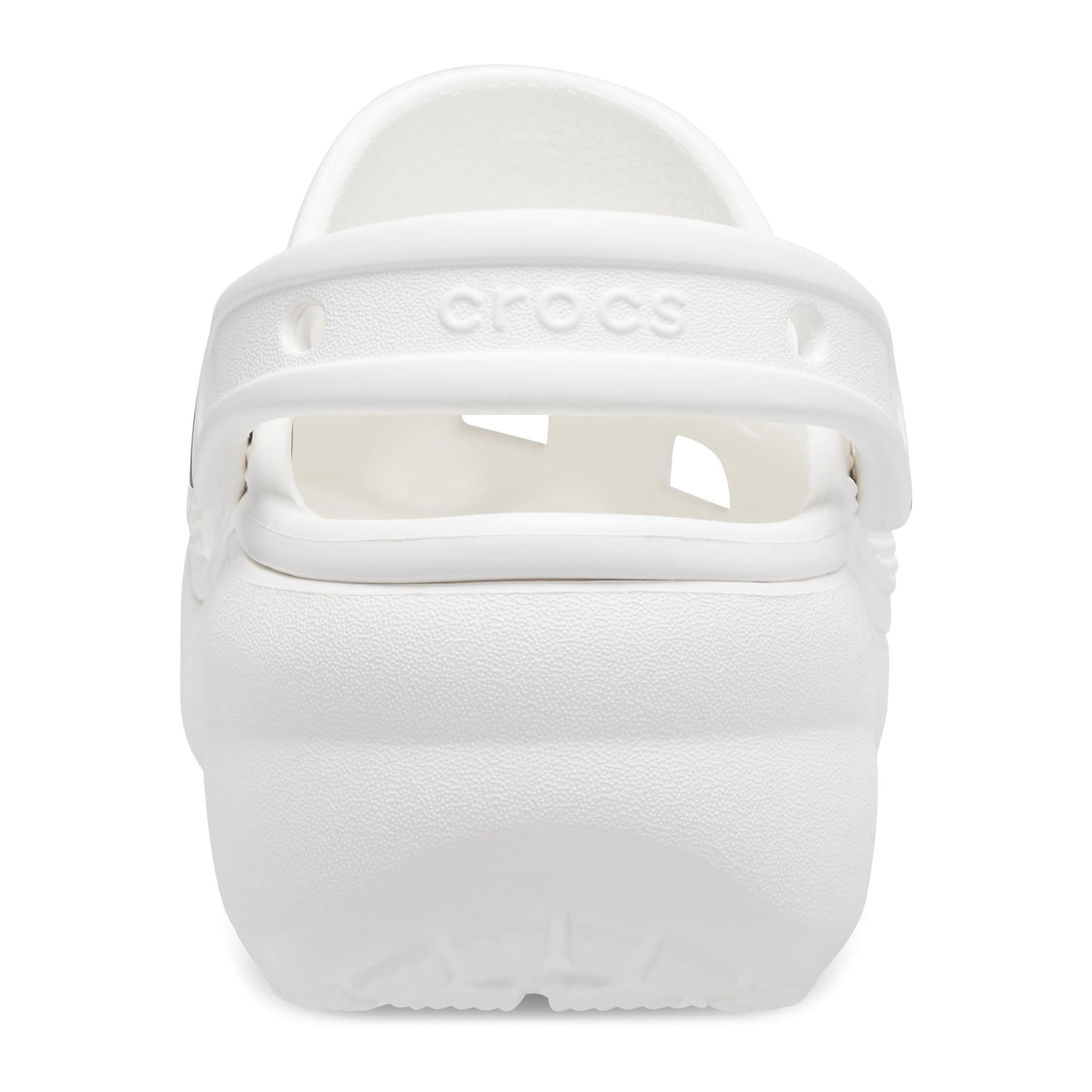 Crocs Women's Classic Platform Clog, White, 8