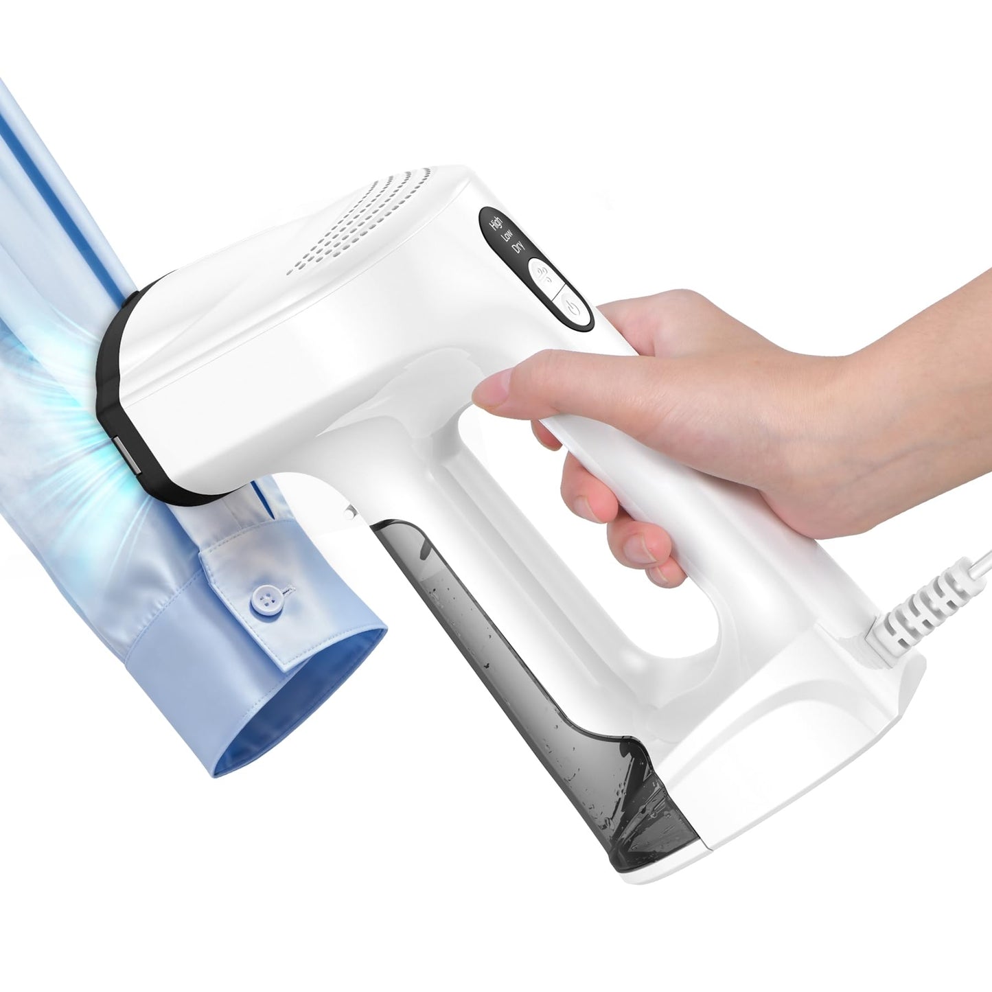 Sweepulire Vacuum Steamer for Clothes, 3500Pa Suction Handheld Clothes Steamer, 3 Modes, LED Display, Portable Travel Steamers for Clothes, Steaming & Ironing 2 In 1, 160ml Water Tank (for 110-120V)