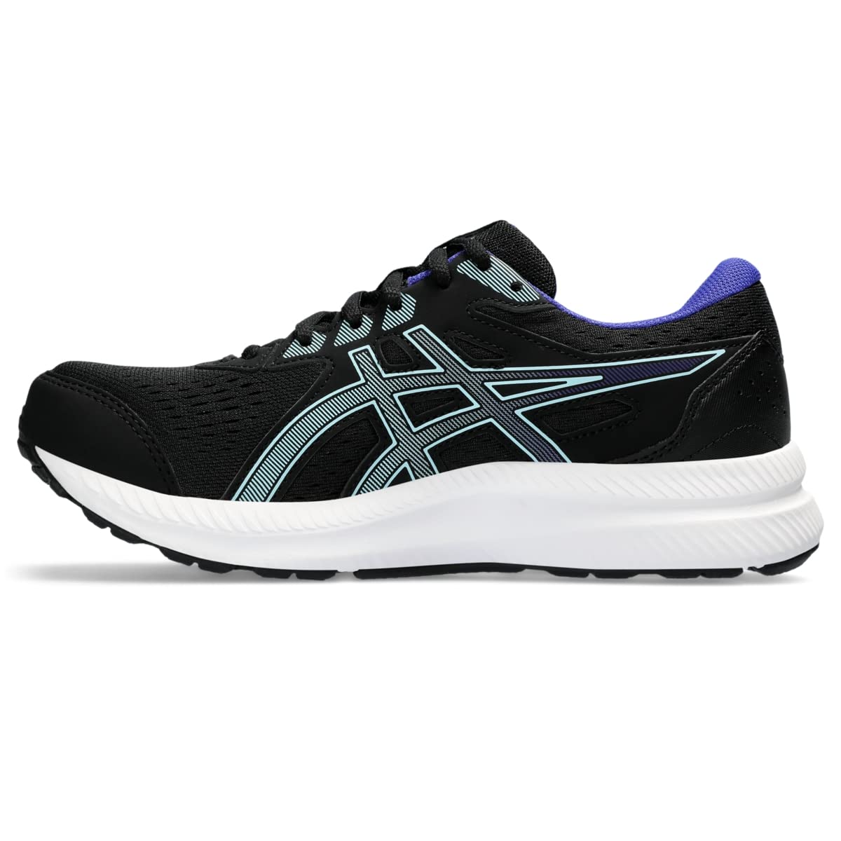 ASICS Women's Gel-Contend 8 Running Shoes, 5, Black/Aquarium