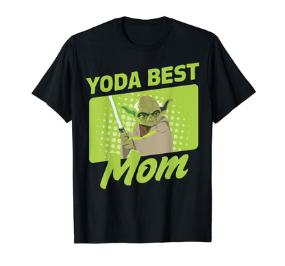 Star Wars Mother's Day Yoda Best Mom Yoda Cartoon Portrait T-Shirt