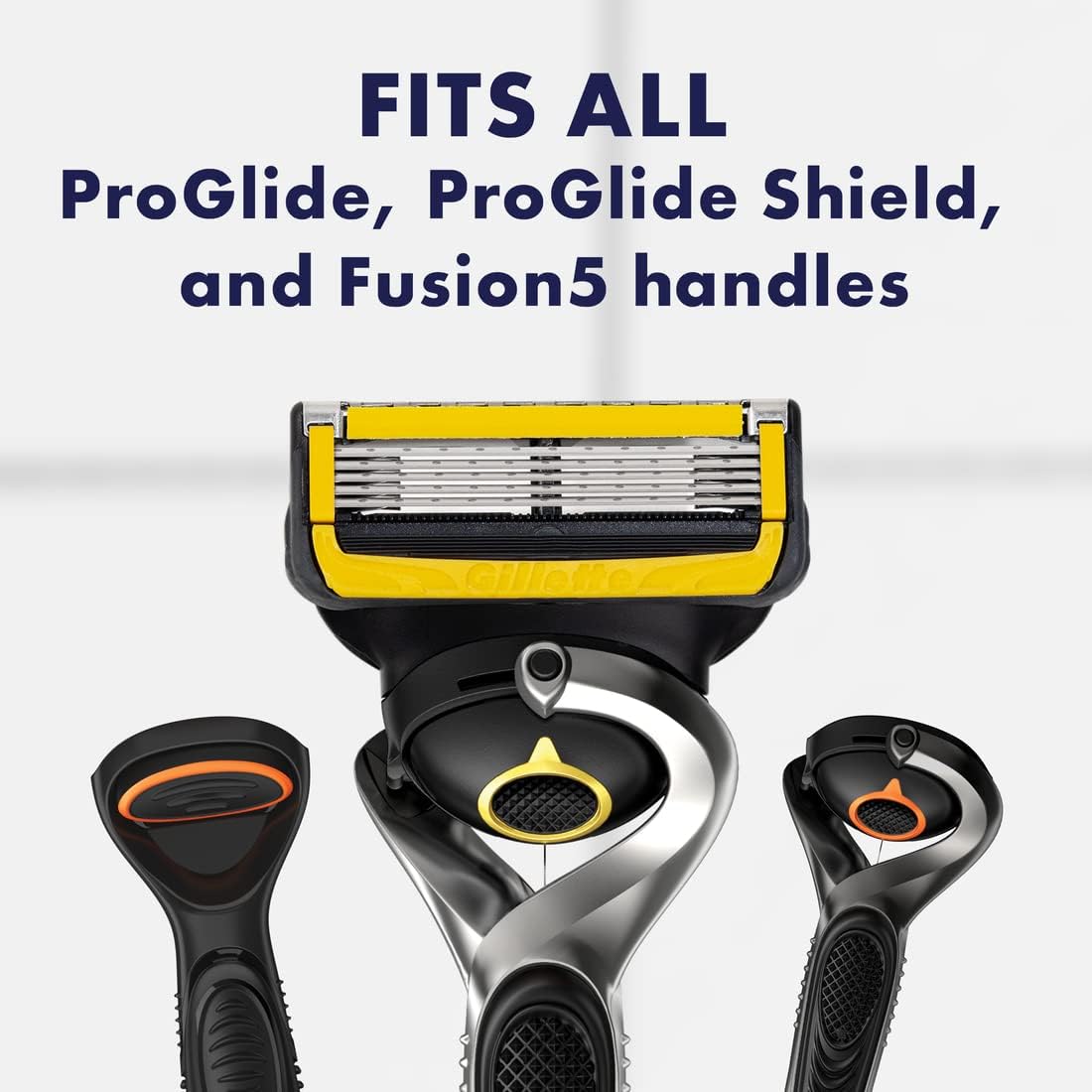 Gillette ProGlide Shield Men's Razor, 5 Bladed Razor, with Precision Trimmer, Comfortglide Lubrication, Glide and Comfort, Handle + 4 Blade Refills