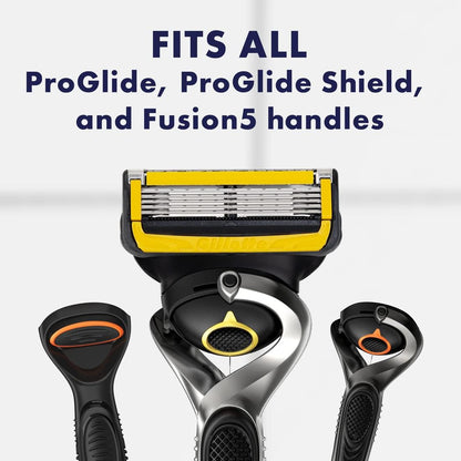 Gillette ProGlide Shield Men's Razor, 5 Bladed Razor, with Precision Trimmer, Comfortglide Lubrication, Glide and Comfort, Handle + 4 Blade Refills