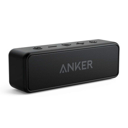 Anker Soundcore 2 Portable Bluetooth Speaker with 12W Stereo Sound, Bluetooth 5, Bassup, IPX7 Waterproof, 24-Hour Playtime, Wireless Stereo Pairing, Speaker for Home, Outdoors, Travel