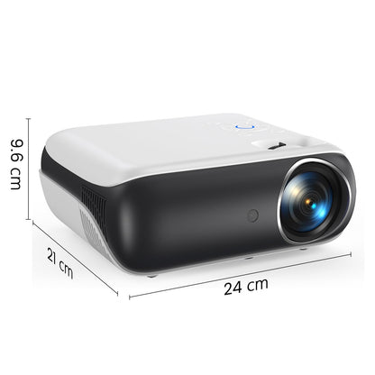 HAPPRUN Projector, Native 1080P Bluetooth Projector, Portable Outdoor Movie Projector, Full HD Mini Projector with Speaker for Home Bedroom, Compatible with Smartphone,HDMI,USB,AV,Fire Stick,PS5