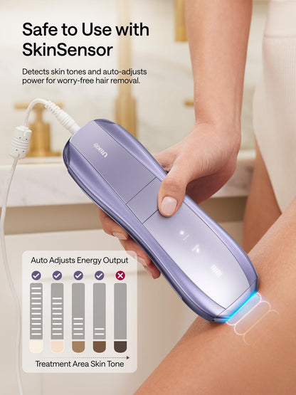 Ulike Laser Hair Removal, Air 10 IPL Hair Removal for Women and Men, 65°F Ice-Cooling Contact, Dual Lights, Skin Sensor & SHR Mode* for Nearly Painless, Effective & Long-Lasting Hair Removal from Home