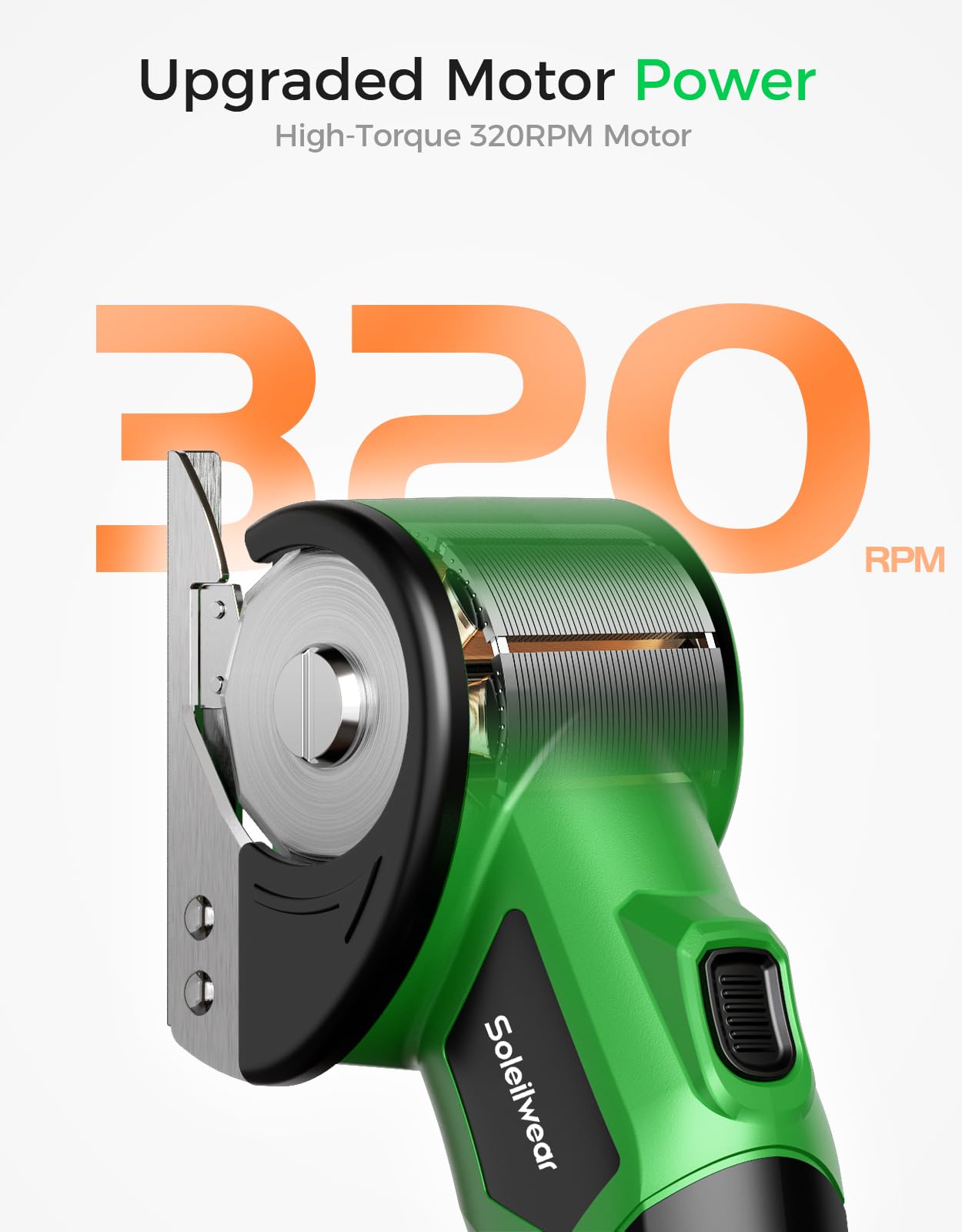 Cordless Electric Scissors, Rechargeable Cardboard Cutter, 4V Upgrade Motor Electric Box Cutter with 2 Blades, Safety Lock & LED Light, Powerful Cutting for Cardboard Box, Plastic, Leather