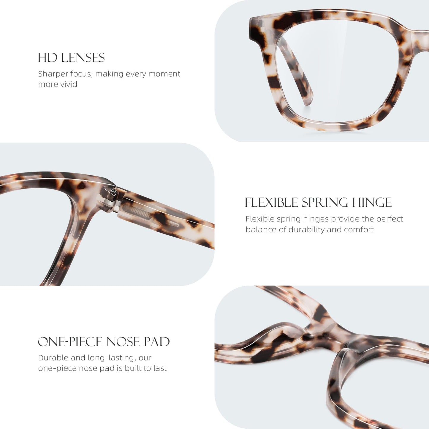 AIMISUV Reading Glasses for Women Men - Blue Light Blocking Magnifying Readers,Oprah Square Anti-Glare Computer Eyeglasses(3Pack,2.25X)