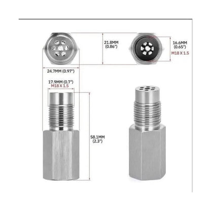 Universal 180 Degree for O2 for Oxygen for Sensor Mini Cαtαlytic Converter Connector