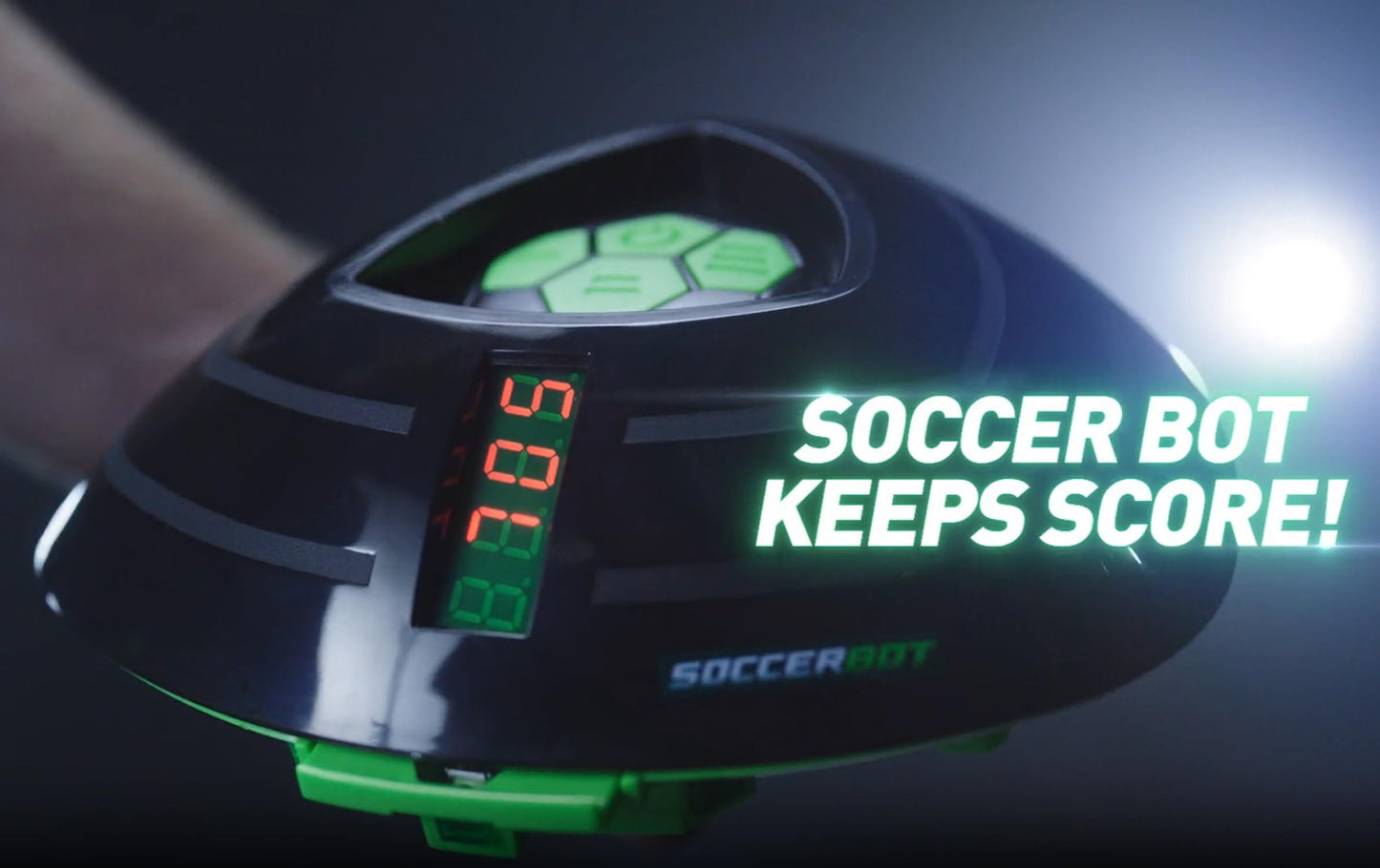 Soccer Bot - Ultimate Indoor Soccer Game with Score Tracker and Speed Modes, Soccer Training Toy