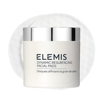 ELEMIS Dynamic Resurfacing Facial Pads - Blackhead Refining Treatment - Gentle Daily Skin Resurfacer - Lactic Acid, Tri-Enzyme - 60-Count Jar