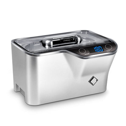 LifeBasis Jewelry Cleaner, Professional Ultrasonic Cleaning Machine 20 Ounces (600ML) Sonic Cleaner with Digital Timer, Watch Holder Glasses Cleaner for Ring, Coin, Watch, Gold Cleaning - Silver