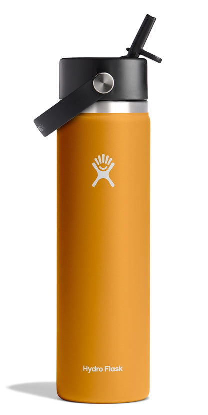 Hydro Flask 24 Oz Wide Mouth Flex Straw Cap Fossil