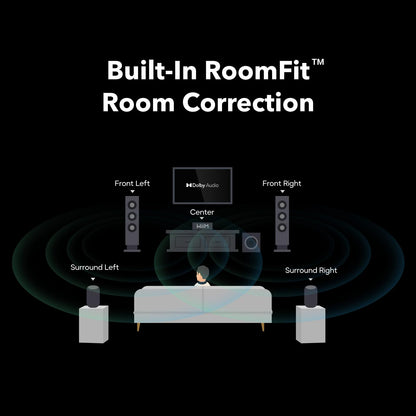 WiiM Amp Ultra with Voice Remote 2 | 100W Streaming Amplifier with Premium ESS ES9039Q2M DAC & Dual TI TPA3255 Amps | Built-in RoomFit EQ & Touchscreen | HDMI ARC, Optical, RCA Inputs | Space Gray