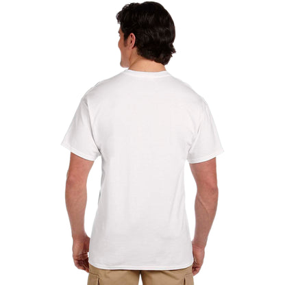Fruit of the Loom mens Premium Tag-free Cotton Undershirts (Regular and Big & Tall) Undershirt, Regular - Crew 4 Pack White, X-Large US