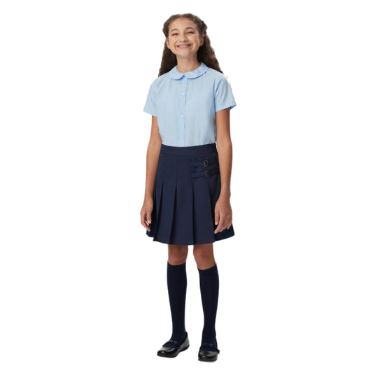 French Toast Girls' Adjustable Waist 2-Tab Scooter, Navy, 14.5 Plus
