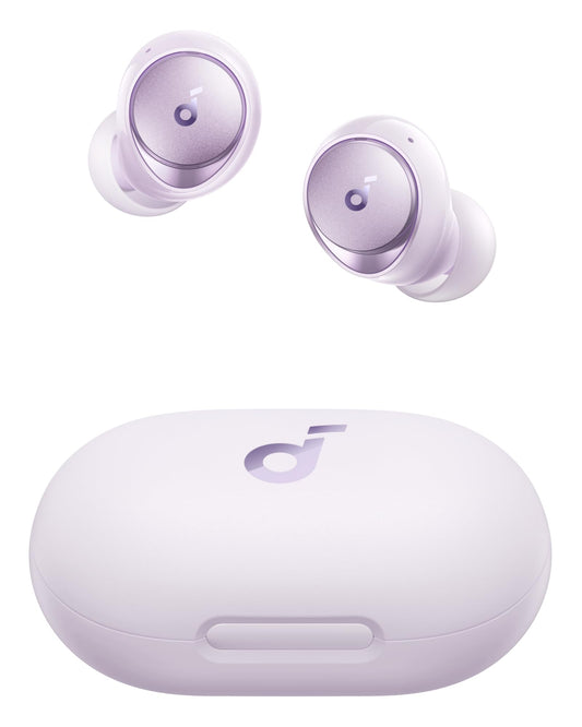Soundcore by Anker Space A40 Auto-Adjustable Active Noise Cancelling Wireless Earbuds, Reduce Noise by Up to 98%, 50H Playtime, Hi-Res Sound, Comfortable Fit, App Customization, Wireless Charge