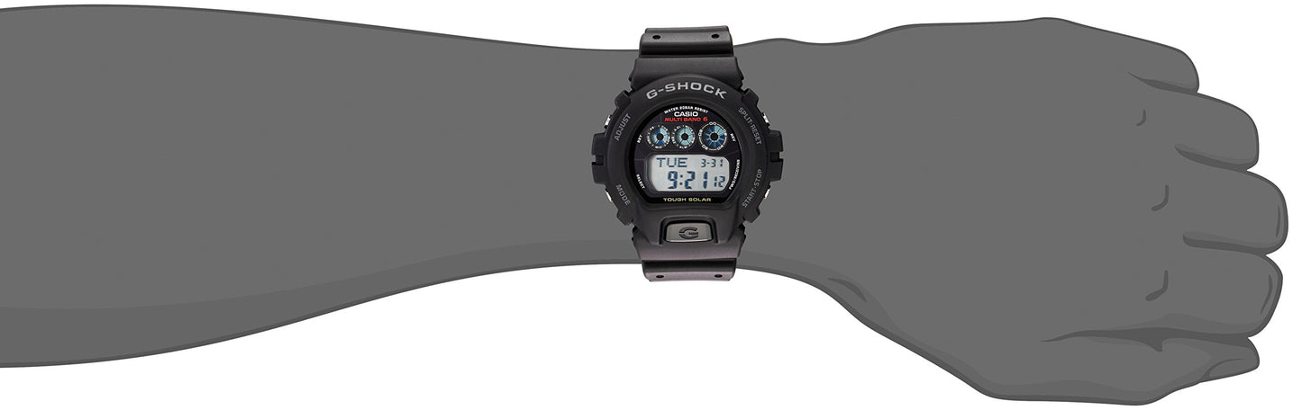 Casio G-Shock GW6900-1 Men's Tough Solar Black Resin Sport Watch