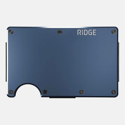 RIDGE wallets for men - The Ultimate RFID Wallet for Modern Dads - Slim, Stylish, and RFID Blocking - Aluminum Card & Money Clip Wallet (Navy)