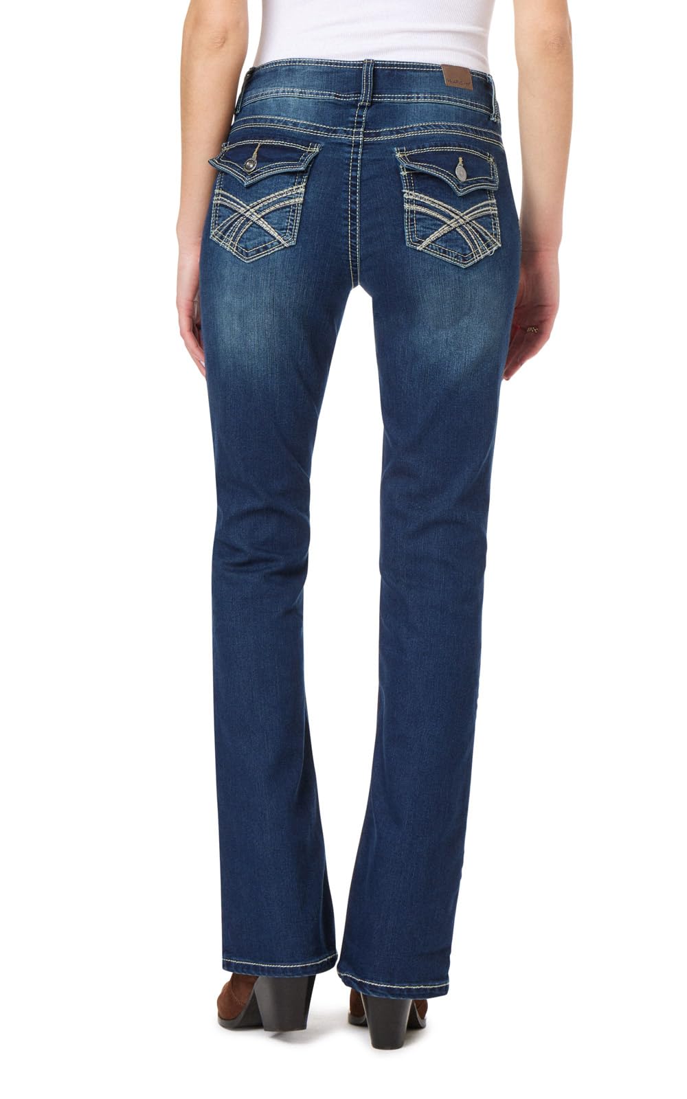 WallFlower Women's InstaStretch Luscious Curvy Bootcut Jeans, Heidi, 9 Long