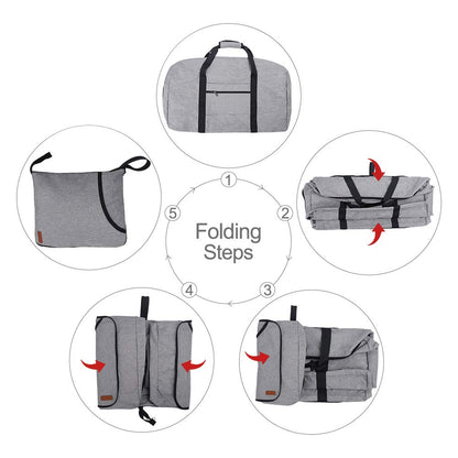 100L Duffle Bag for Travel, Large Foldable Waterproof Travel Duffel Bags Weekender Overnight Bag for Men and Women with Shoe Compartment