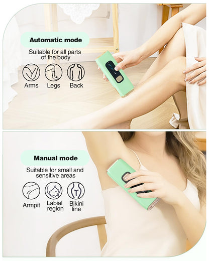 IPL Laser Hair Removal Device for Women Men at Home, Upgraded to 999,900 Flashes Permanent for Facial Legs Arms Bikini Line Whole Body Treatment