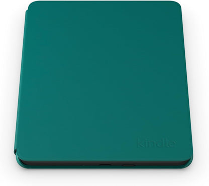 Amazon Kindle Colorsoft Essentials Bundle including Kindle Colorsoft (16 GB) – With color display - Black, Plant-Based Leather Cover-Jade and Power Adapter