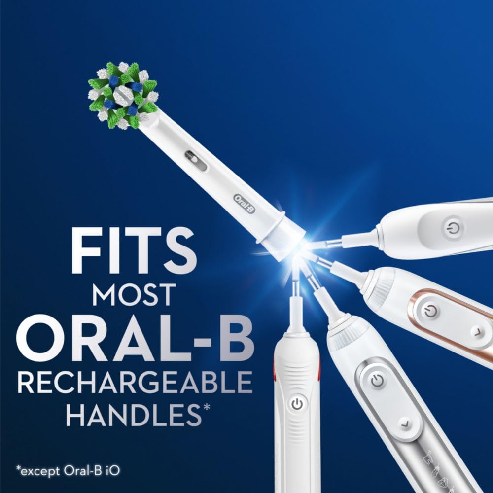 Oral-B CrossAction Electric Toothbrush Replacement Brush Heads Refill, 4ct